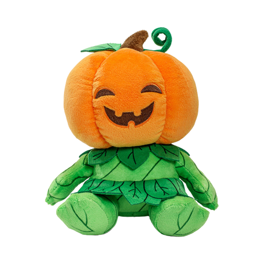 Kidrobot DND Gourd Leshy Phunny Plush featuring an 8-inch pumpkin-inspired design, perfect for TTRPG fans and fantasy collectors.