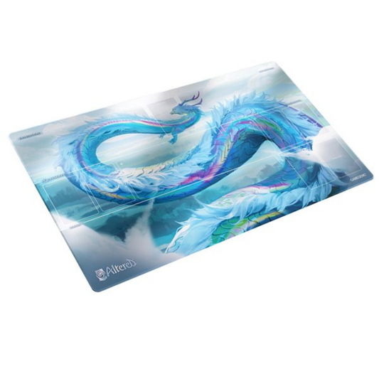 Gamegenic Altered TCG Prime Playmat - Kuraokami featuring a striking dragon-inspired design, soft fabric surface, and non-slip rubber backing for enhanced gameplay.