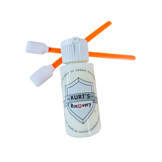 Kurt's Card Care Recovery 1 oz ultra-fine polish for Chrome, Prizm, Optic, Mosaic, and compatible trading cards