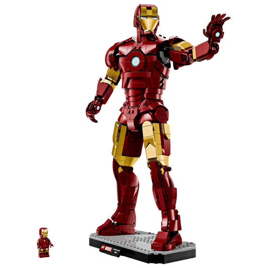 Lego Iron Man Mark 3 Collectors' Edition 76344 large-scale Marvel display model with minifigure