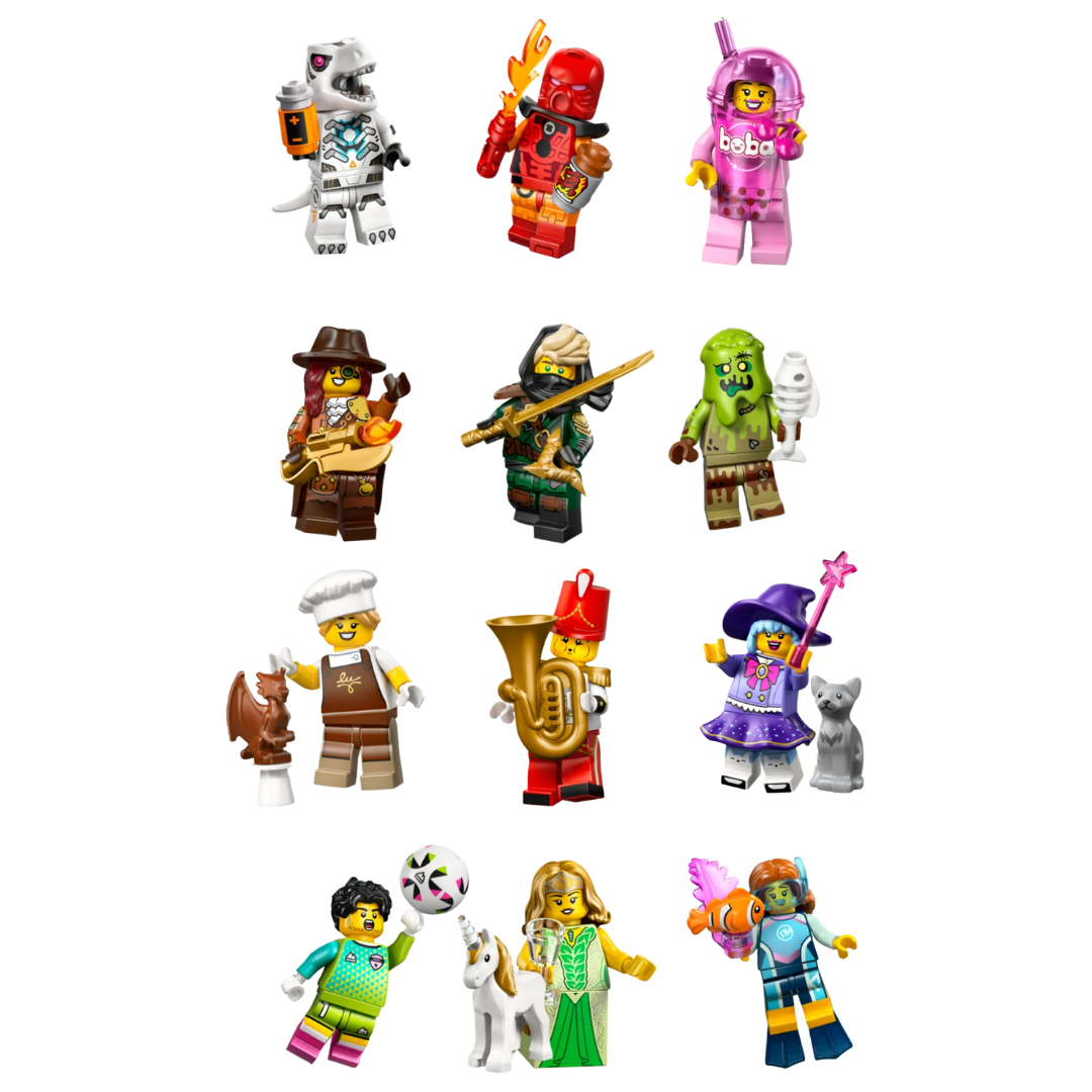 Lego Minifigures Series 29 71052 mystery box with 12 collectible Minifigures list image