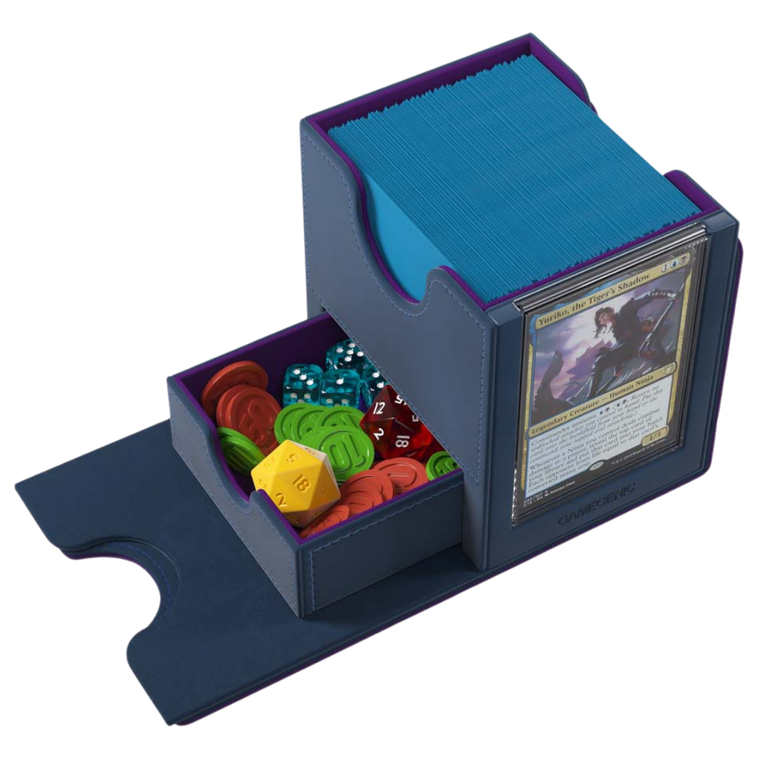 Gamegenic MTG Reality Fracture Sidekick Pro XL Theorix 100+ deck box with Commander display and accessory drawer
