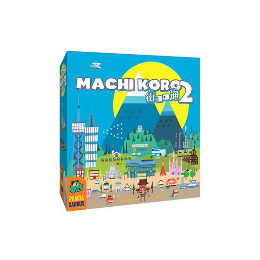 Machi Koro 2 board game featuring city-building mechanics, strategy, and new gameplay elements for fans of the popular series.