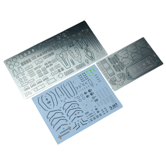 Madworks S053 Etching Parts for HG Gundam Calibarn, metal upgrade detailing set for enhancing Witch from Mercury Gunpla model kits.


