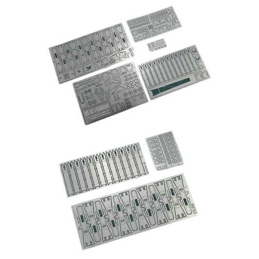 Madworks S003 Etching Parts for RG RX-93 Nu Gundam, photo-etched metal detail set for enhancing realism on Gunpla model kits.

