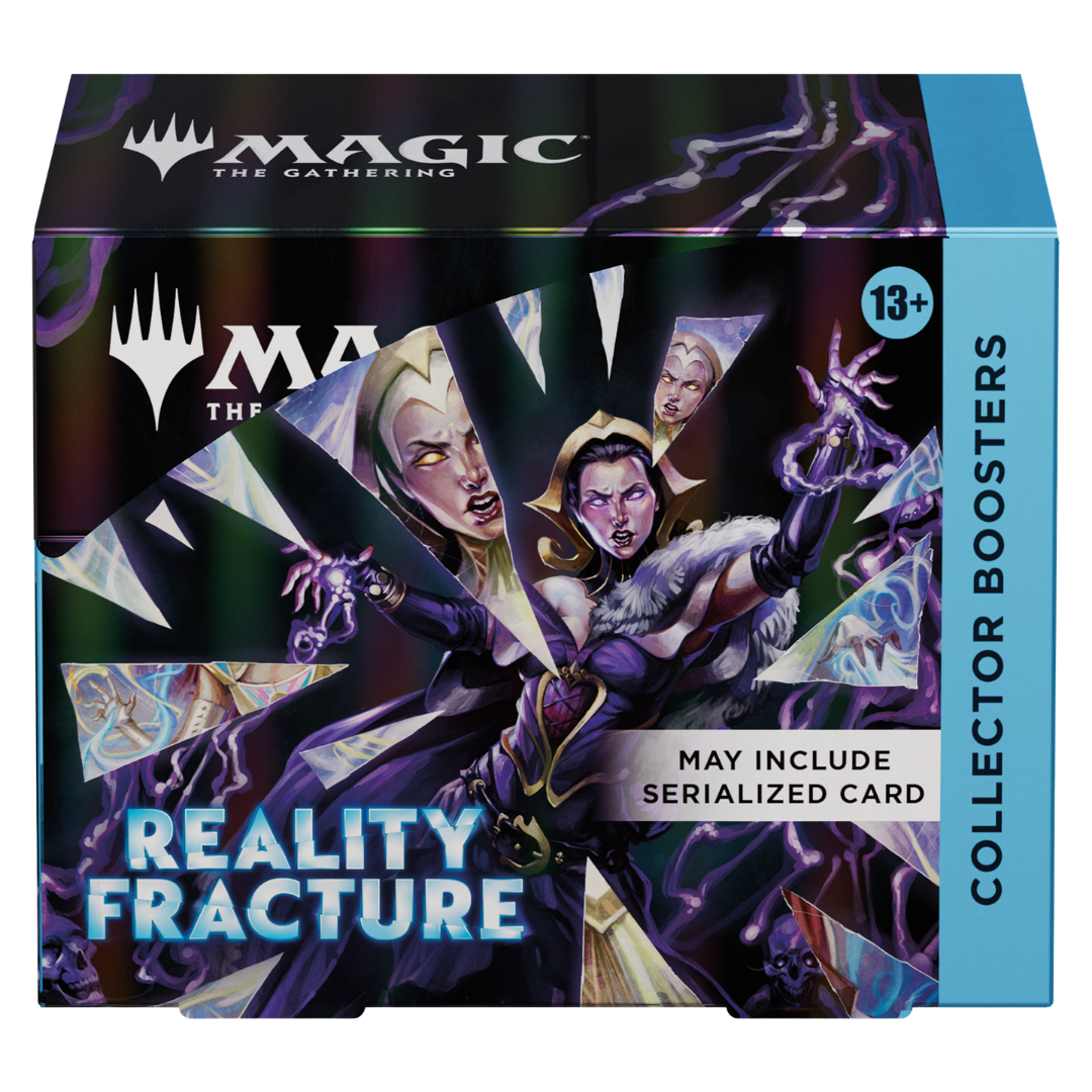 Magic The Gathering Reality Fracture Collector Booster Display box with alternate art and premium foil card set