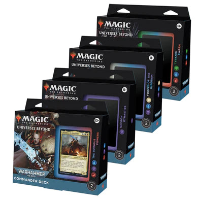 Magic: The Gathering Warhammer 40,000 Regular Edition Commander deck featuring iconic factions and characters.