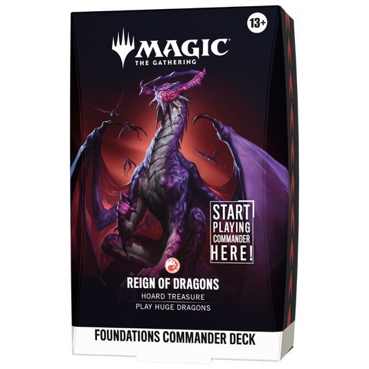 Magic The Gathering Foundations Commander Deck Reign of Dragons dragon themed multiplayer deck