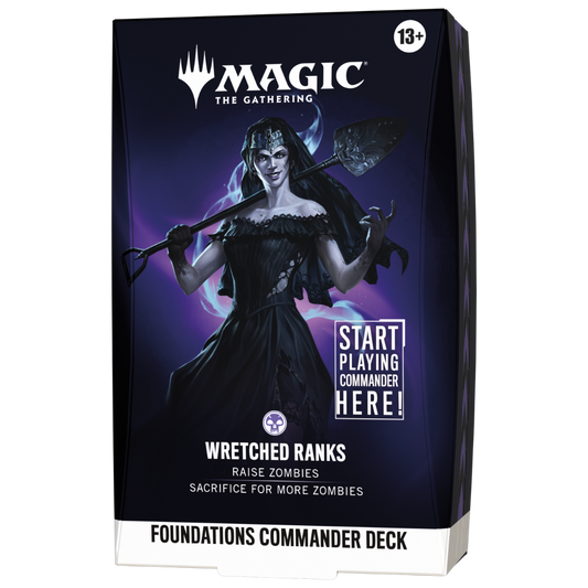 Magic The Gathering Foundations Commander Deck Wretched Ranks zombie themed multiplayer deck