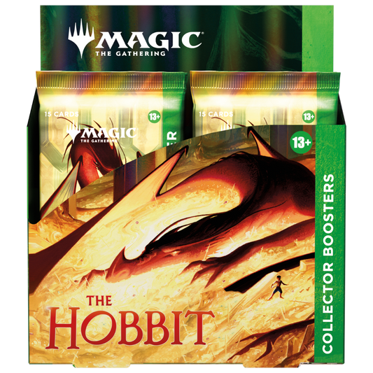 Magic The Gathering The Hobbit Collector Booster Display with premium foil fantasy cards