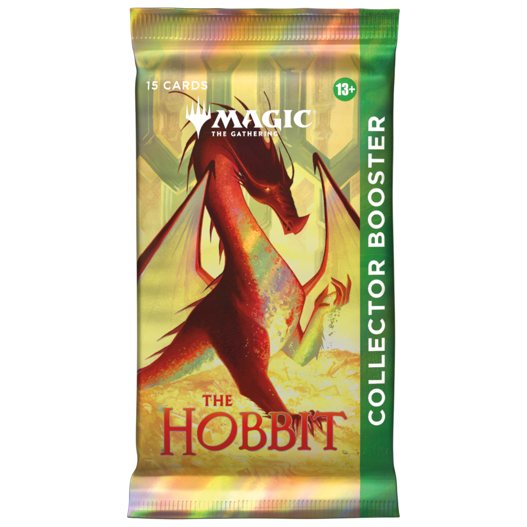 Magic The Gathering The Hobbit Collector Booster Pack with premium foil fantasy cards