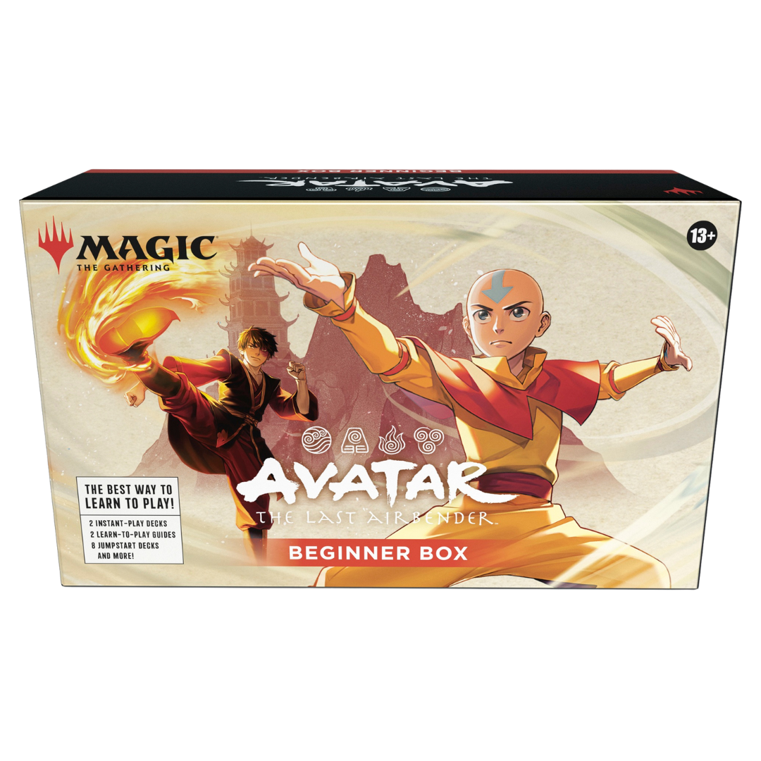 Magic the Gathering Avatar The Last Airbender Beginner Box with Aang and Zuko artwork