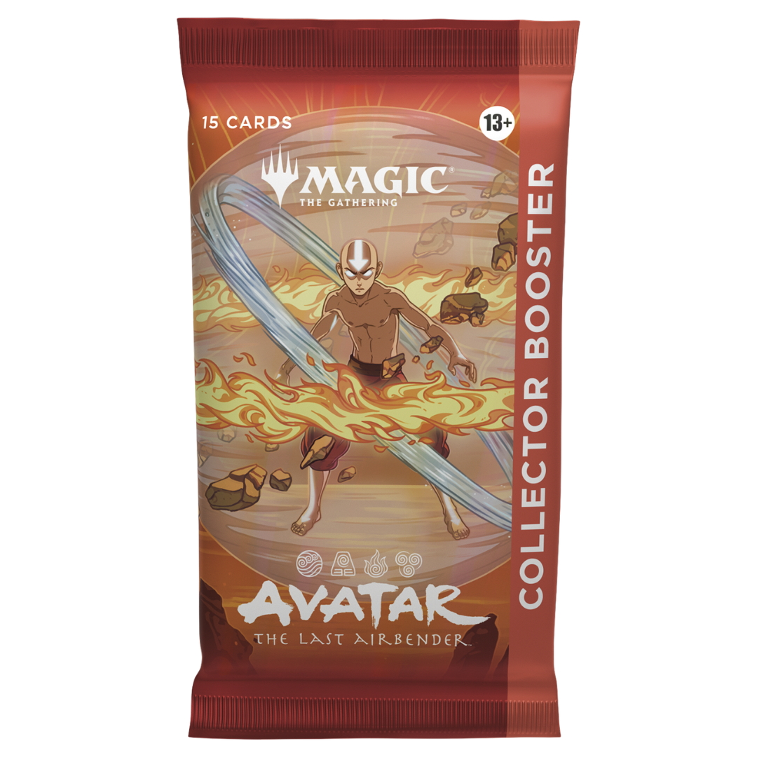 Magic the Gathering Avatar The Last Airbender Collector Booster Pack featuring Aang artwork