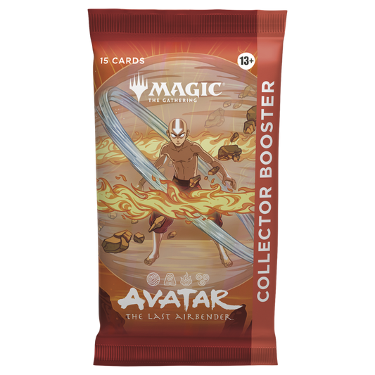 Magic the Gathering Avatar The Last Airbender Collector Booster Pack featuring Aang artwork