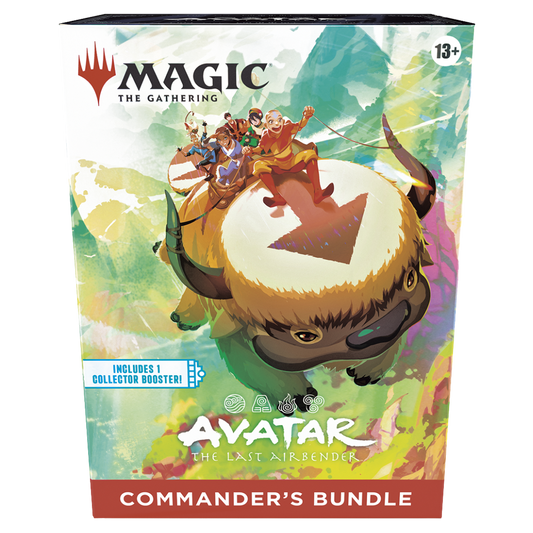 Magic the Gathering Avatar The Last Airbender Commander Bundle box featuring Appa and Team Avatar