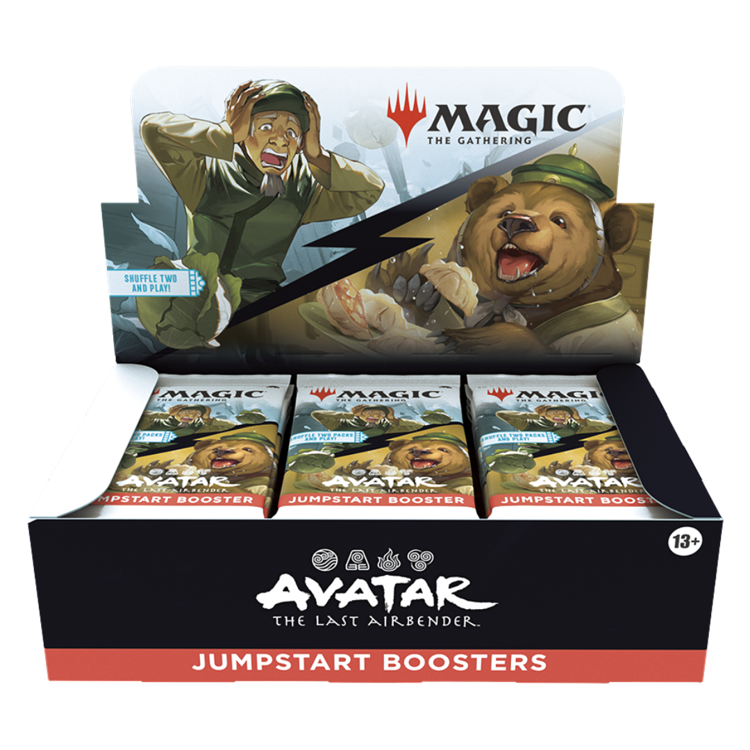 Magic the Gathering Avatar The Last Airbender Jumpstart Booster display box with 24 packs