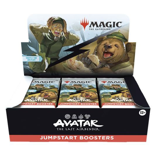 Magic the Gathering Avatar The Last Airbender Jumpstart Booster display box with 24 packs