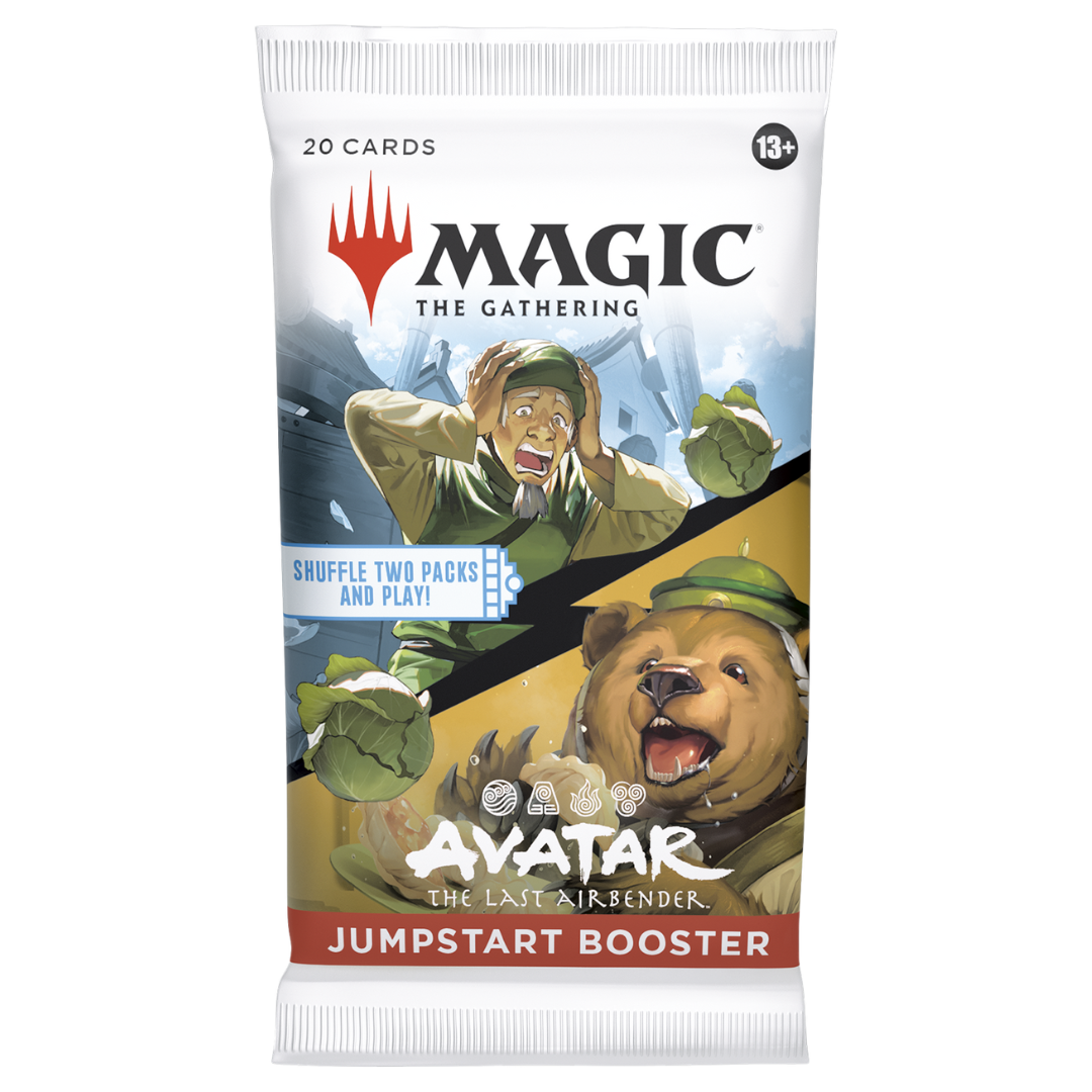 Magic the Gathering Avatar The Last Airbender Jumpstart Booster Pack featuring cabbage merchant artwork