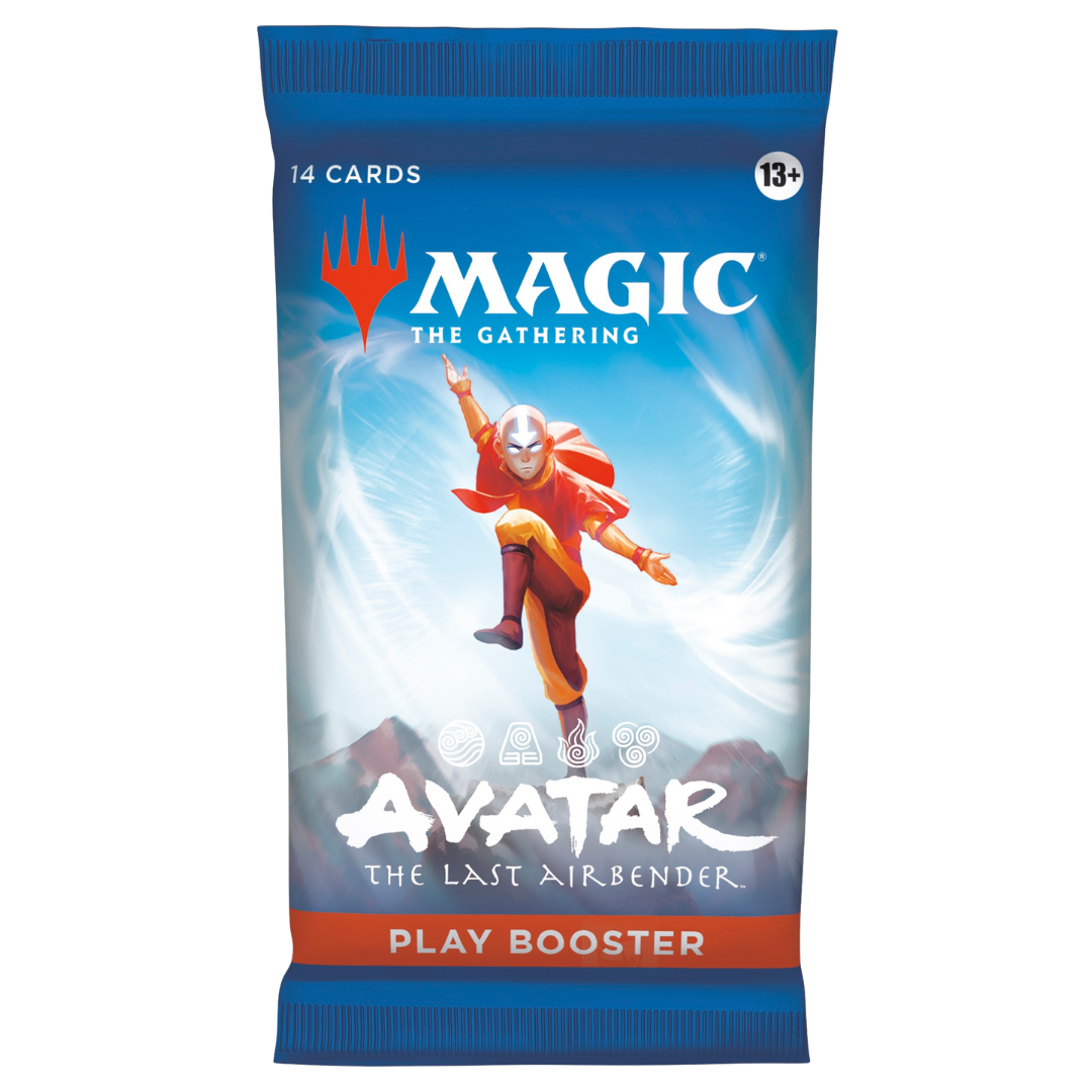 Magic the Gathering Avatar The Last Airbender Play Booster Pack featuring Aang artwork