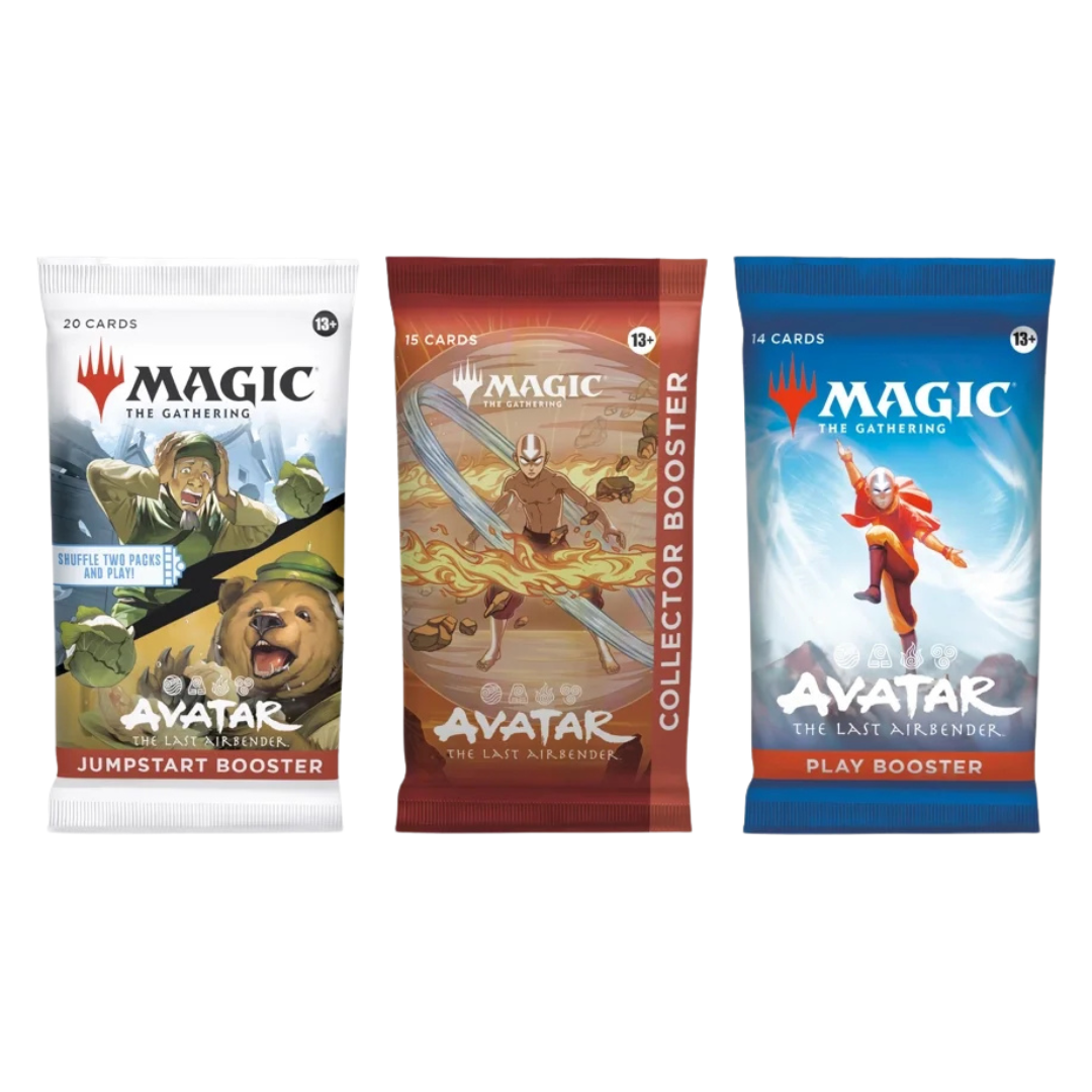 Magic the Gathering Avatar Variety 3 Pack Bundle with Jumpstart, Collector, and Play Booster packs from Avatar The Last Airbender