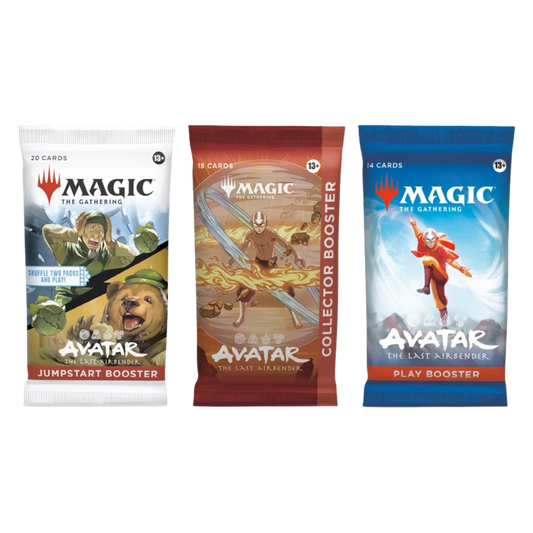 Magic the Gathering Avatar Variety 3 Pack Bundle with Jumpstart, Collector, and Play Booster packs from Avatar The Last Airbender
