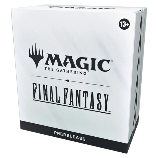 Magic the Gathering Final Fantasy Prerelease Kit box with 6 Play Boosters foil promo die deck box 