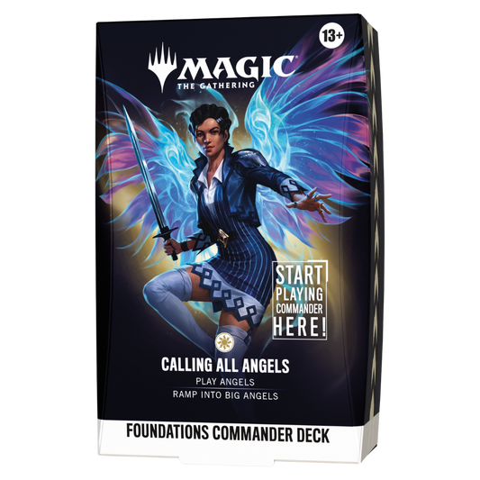 Magic The Gathering Foundations Commander Deck Calling All Angels ready to play multiplayer deck