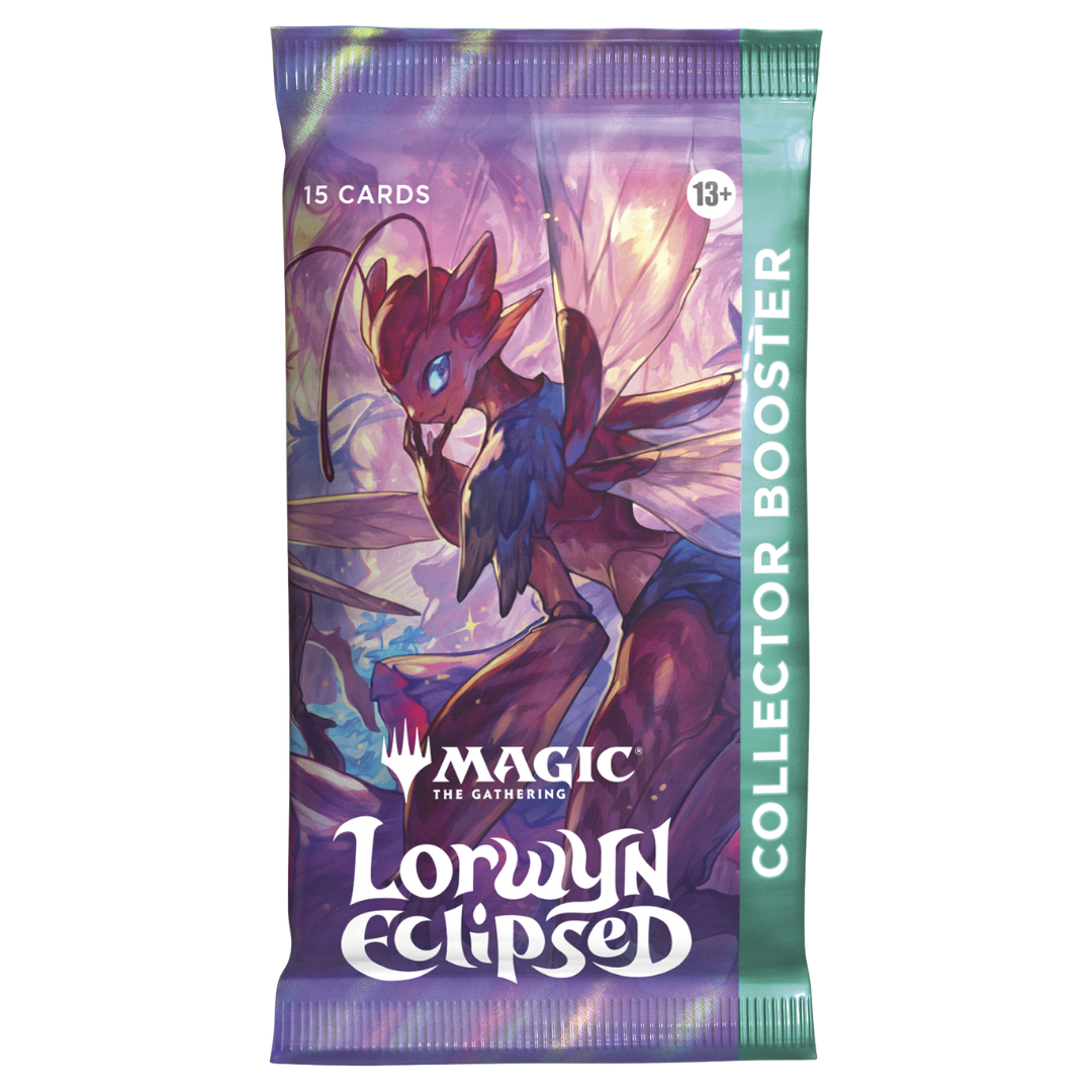 MTG Lorwyn Eclipsed Collector Booster Pack, 15 cards plus foil double-sided token, premium foils and showcase treatments