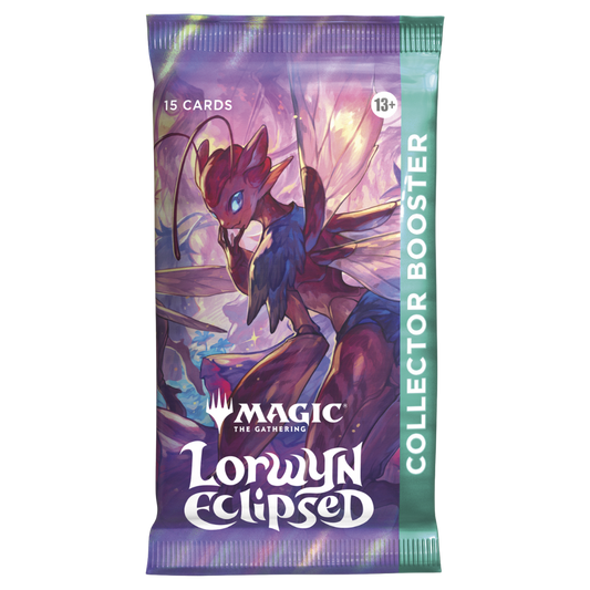 MTG Lorwyn Eclipsed Collector Booster Pack, 15 cards plus foil double-sided token, premium foils and showcase treatments