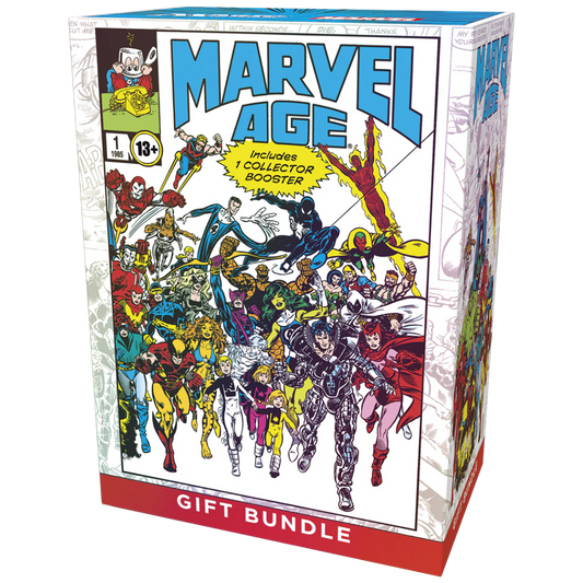Magic the Gathering Marvel Super Heroes Gift Bundle box with booster packs and themed accessories