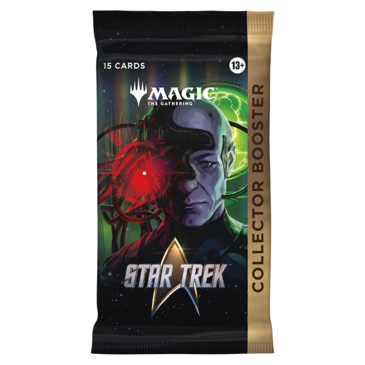 Magic The Gathering Star Trek Collector Booster Pack with premium foil cards and exclusive collectible card treatments