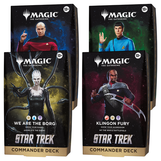 Magic: The Gathering Star Trek Commander Deck featuring Federation Fleet, Landing Party, Klingon Fury, or We Are the Borg