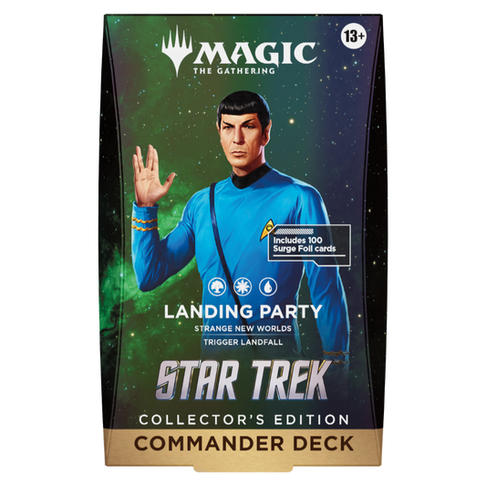 Magic: The Gathering Star Trek Landing Party Collector’s Edition surge foil Commander Deck.