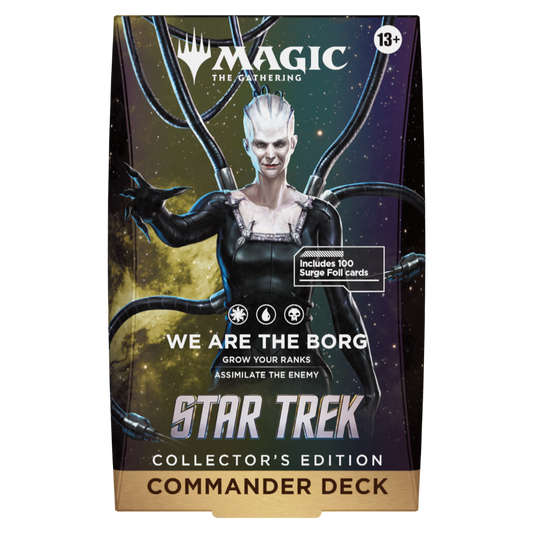 Magic: The Gathering Star Trek We Are the Borg Collector’s Edition surge foil Commander Deck.