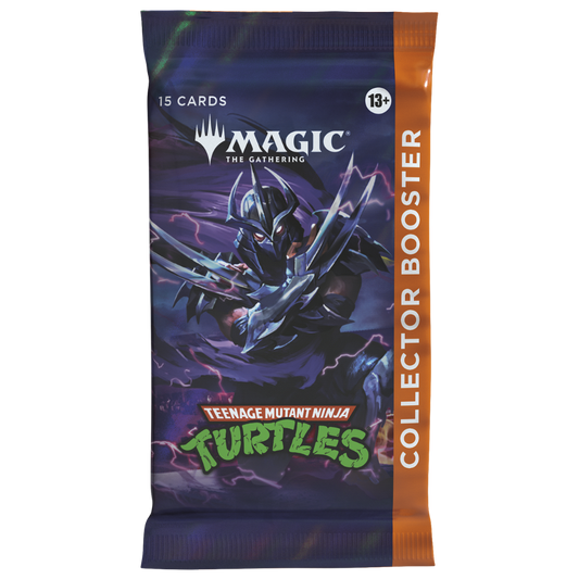 Magic the Gathering Teenage Mutant Ninja Turtles Collector Booster Pack featuring exclusive foil treatments and rare cards