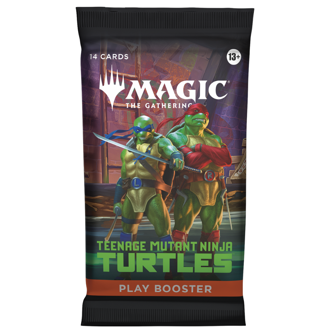 Magic the Gathering Teenage Mutant Ninja Turtles Play Booster Pack with 14 MTG cards inside