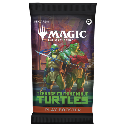 Magic the Gathering Teenage Mutant Ninja Turtles Play Booster Pack with 14 MTG cards inside