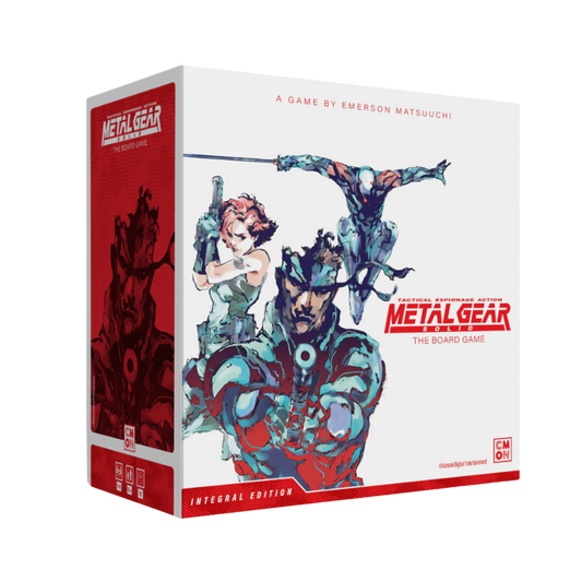 Metal Gear Solid: The Board Game, fully co-operative miniatures game with dynamic A.I. and unique character abilities for fans of the iconic video game series.