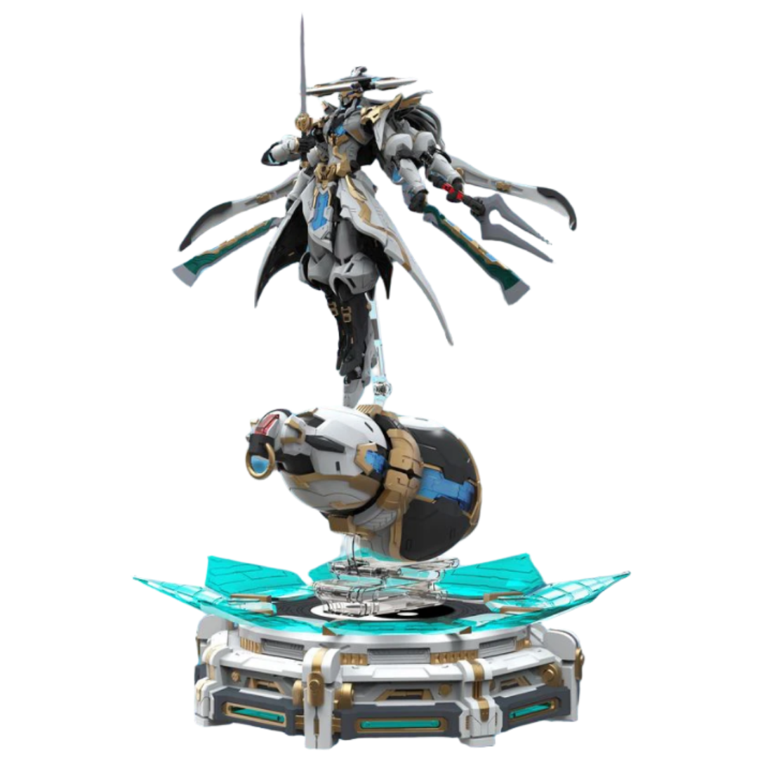 Ming Jiang Legend Sunday Hobby Xiao Yaozi model kit with multiple swords and decorative display base