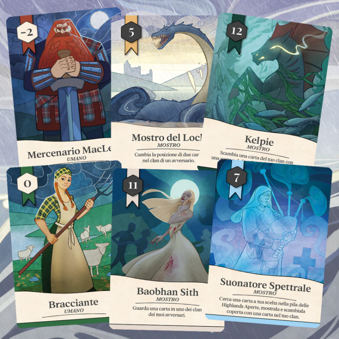 Monsters of Loch Lomond 2nd Edition card game with brand new art
