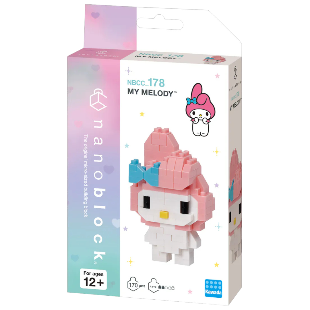 Nanoblock Sanrio Series My Melody micro brick figure box