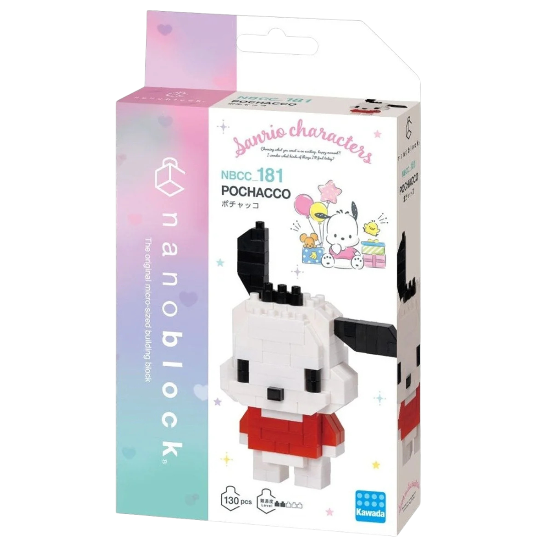 Nanoblock Sanrio Series Pochacco micro brick box
