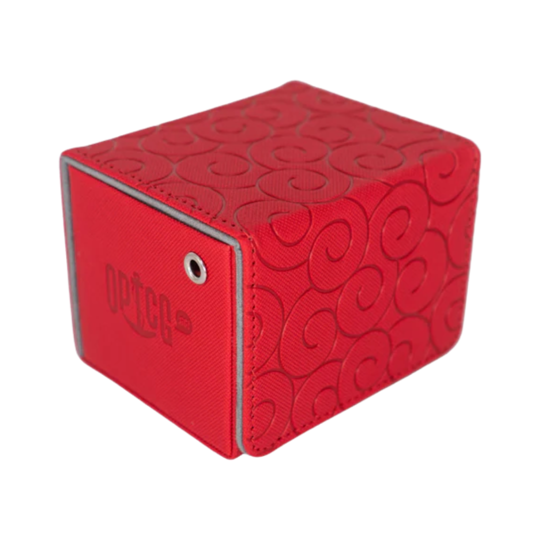 Ope Ope (Operation) red deck box for One Piece Trading Card Game, featuring Trafalgar Law-inspired design, durable card storage, and OPTCG protection.