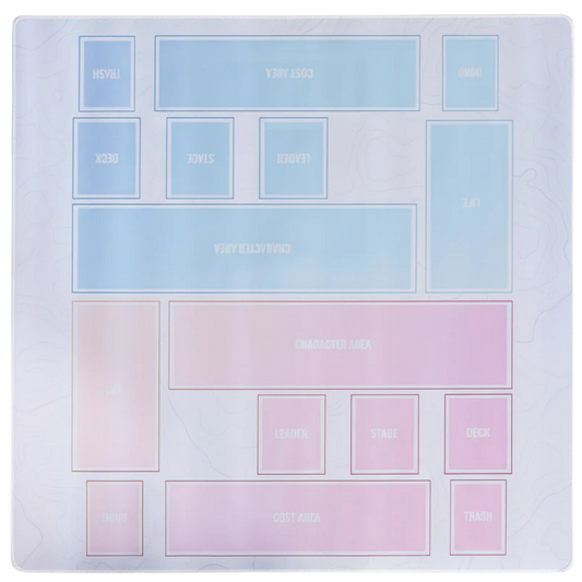 One Piece Card Game Double Up 3mm premium playmat with anti-slip rubber base and stitched edges
