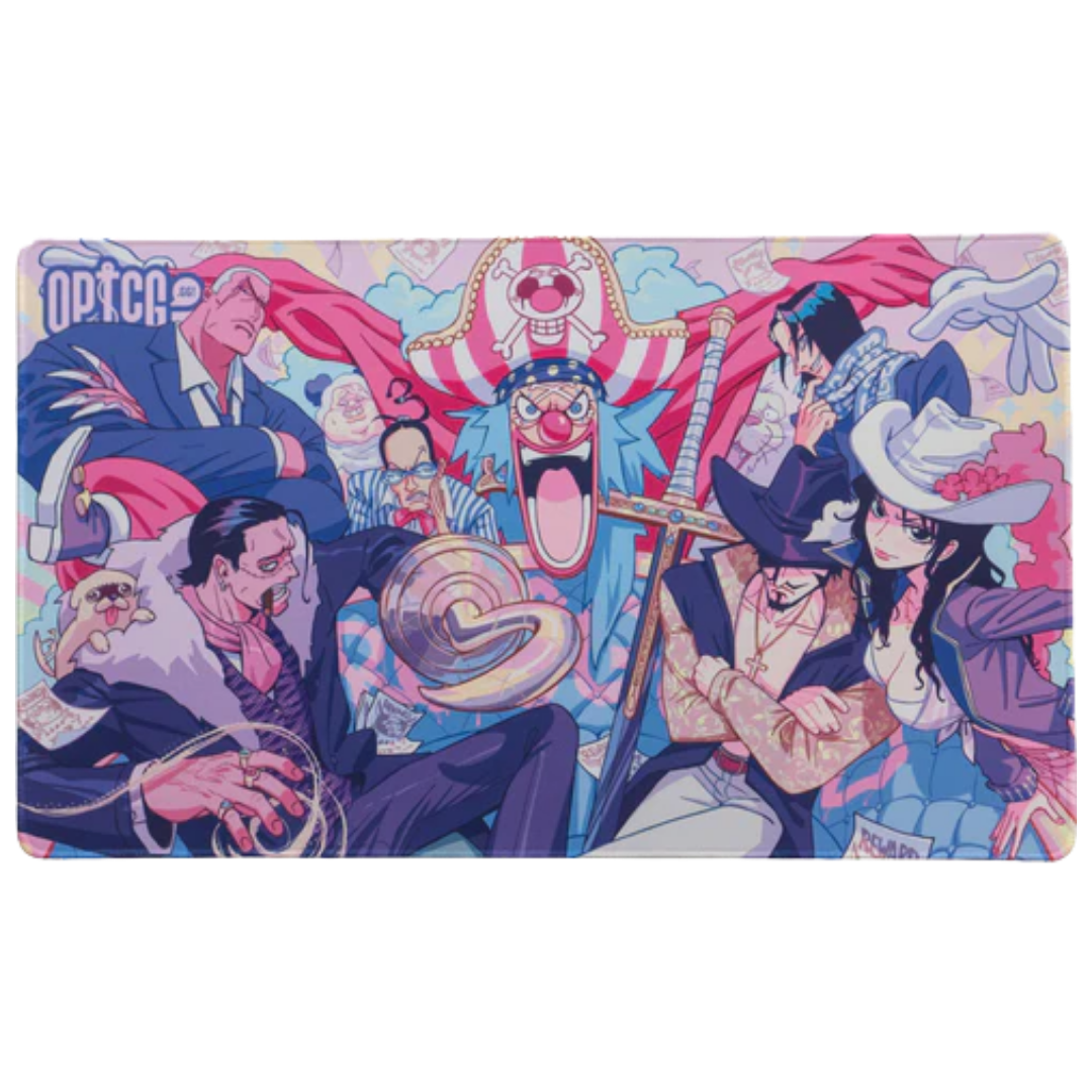 One Piece Card Game Troublesome Troupe playmat by edpanio with anti slip base and premium fabric surface