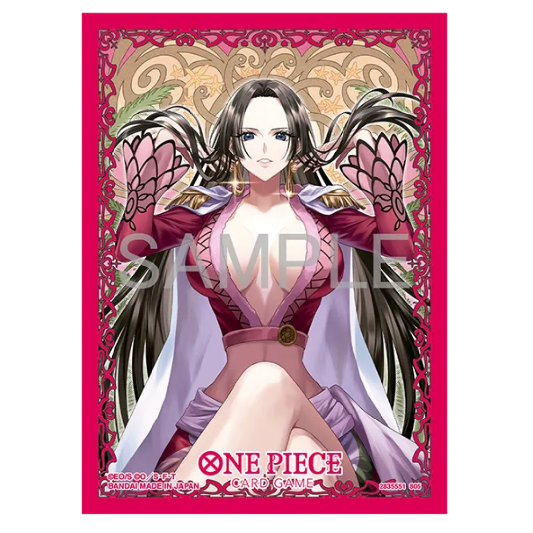 One Piece Card Game Set 13 Boa Hancock sleeves featuring official character artwork for standard size cards