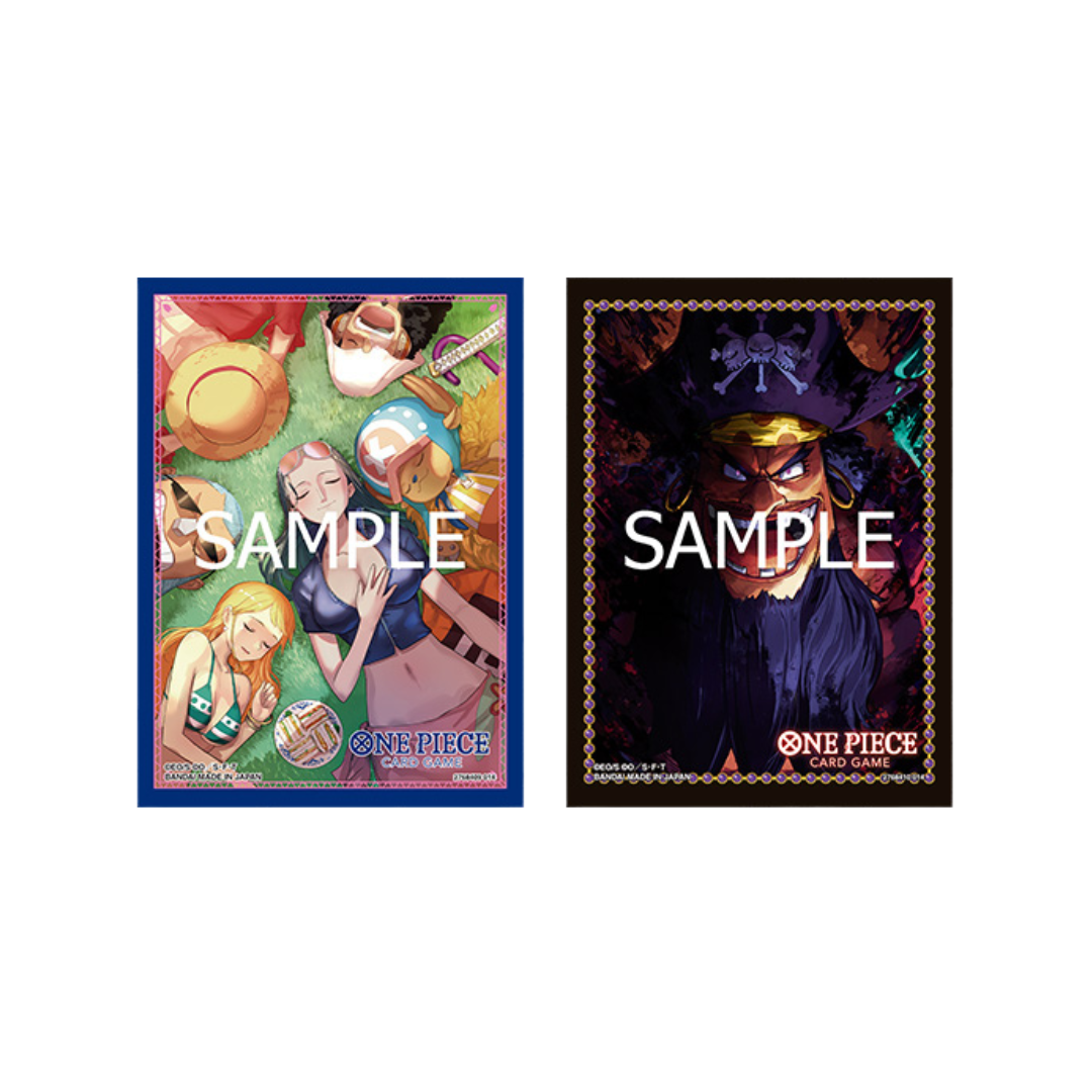 One Piece TCG sleeves Vol. 3 with Marshall D. Teach Blackbeard design for bold and durable card protection