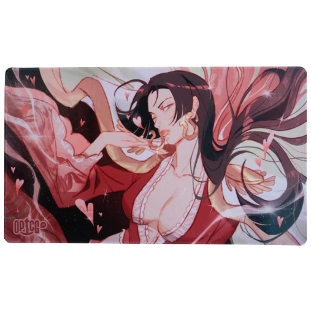 One Piece Card Game Love Love playmat by cheseely with anti slip base and premium fabric surface