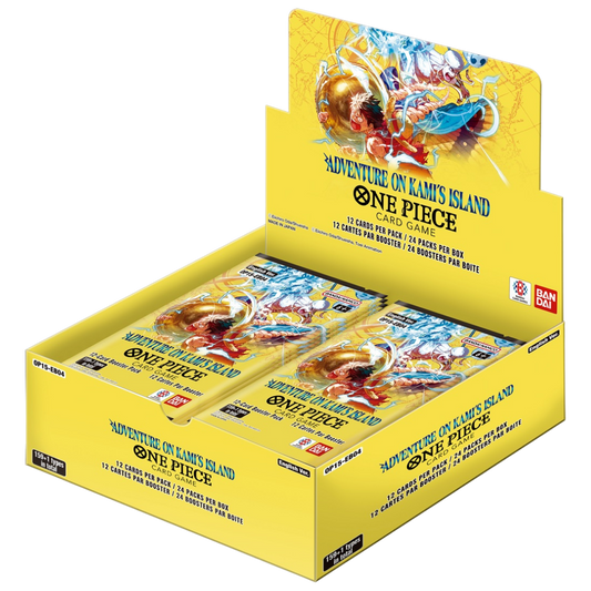 One Piece Card Game OP-15 Adventure on Kamis Island booster box sealed display 24 packs Bandai trading cards