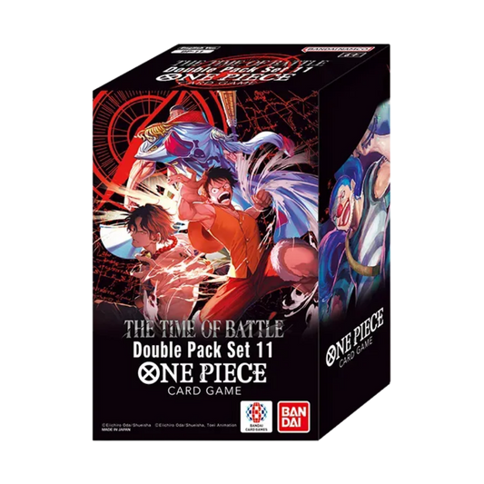 One Piece OP-16 The Time of Battle Double Pack Set 11 with booster packs and exclusive DON card